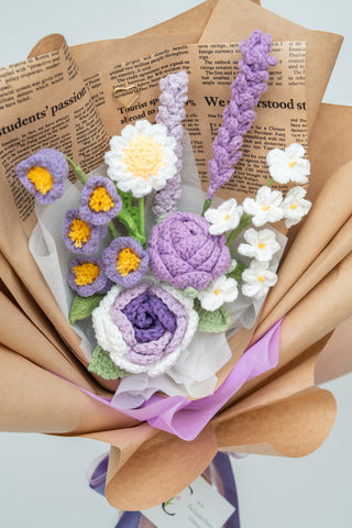 Purple Tones Rustic Kraft