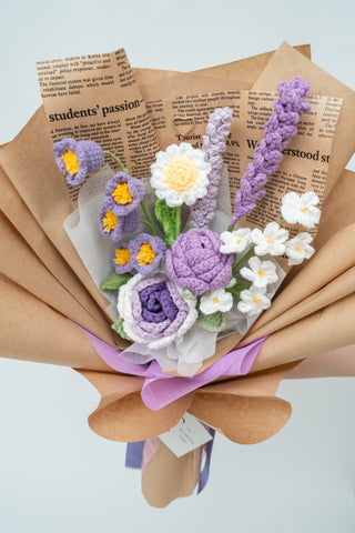 Purple Tones Rustic Kraft