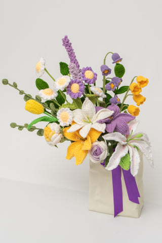 Crinkled Bag Vase Arrangement (customizable)