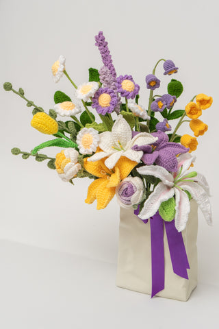 Crinkled Bag Vase Arrangement (customizable)