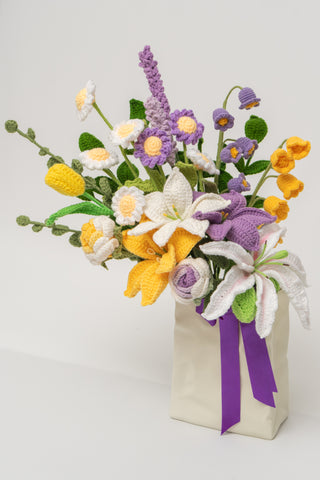 Crinkled Bag Vase Arrangement (customizable)