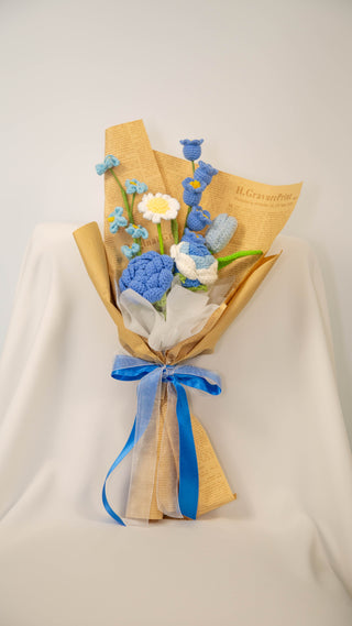 Blue Tones Rustic Kraft