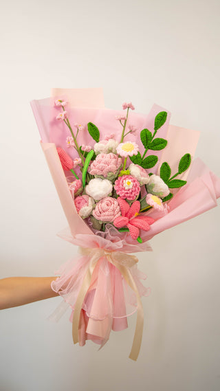 ช่อดอกไม้เจ้าหญิงสีชมพู